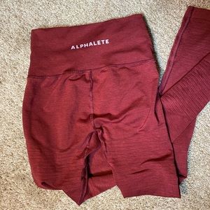 Red Alphalete Leggings